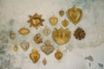 Gold Mini Ardent Heart Ex-Voto