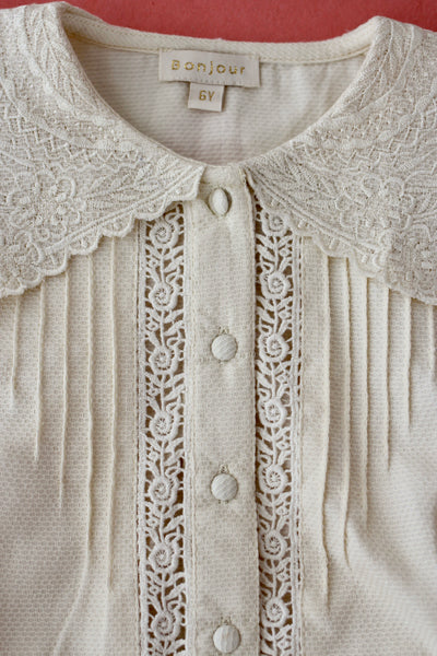 Cropped blouse and cotton piqué skirt set – Belle Vie Paris