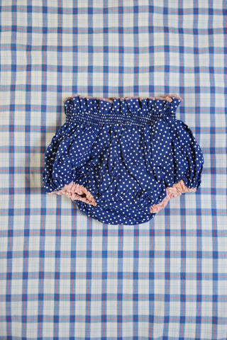 Baby Reversible Pink Dots/Blue Dots Bloomer