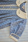 "Madeleine" Blue English Embroidery Tunic