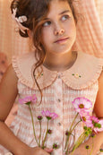 Pink Gingham Tunic and its Bow Hair clip
