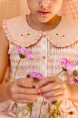 Pink Gingham Tunic and its Bow Hair clip