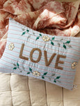 LOVE Embroidered Pillow