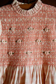 Pink Gingham Smocked Blouse