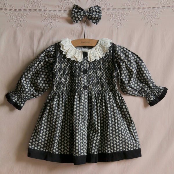 Provençal printed tunic & its matching hair clip