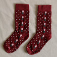 Red Polka Dot & Flower Socks