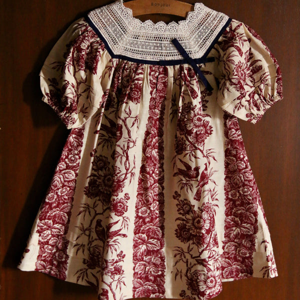 Bird Print Princess Dress