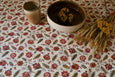 Aline Floral Printed Tablecloth