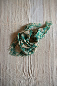 Autumn Green Flowers Wool Shawl