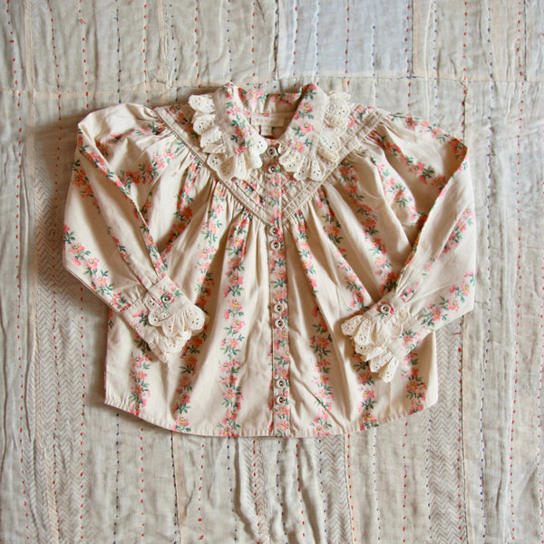 Iris Flower Garland Blouse