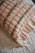 Smocked Cushion Cover with a Flower Garland