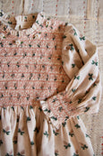 Hazelnut Flowers Hand smocked Blouse