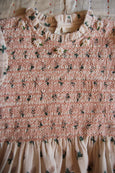 Hazelnut Flowers Hand smocked Blouse