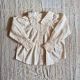 English Embroidery Ivory Iris Blouse