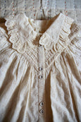 English Embroidery Ivory Iris Blouse