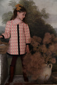 Quilted Wallpaper Pink Coat dress & its scarf