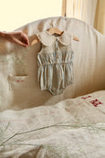 Blue Transat Stripes Baby Romper