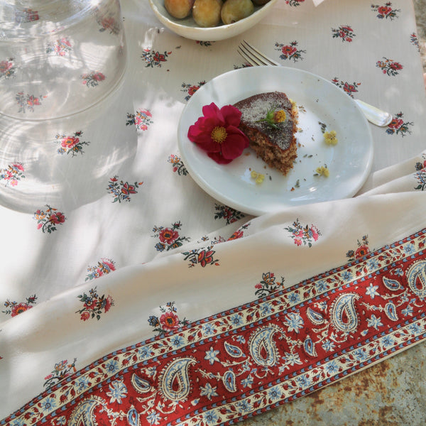 Garden Flowers Print Tablecloth