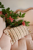 Smocked Cushion Cover with a Flower Garland