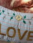 LOVE Embroidered Pillow