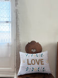 LOVE Embroidered Pillow