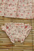 Eléonore Dress and its Printed Rosa Bloom Panties