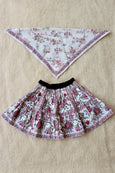 Birds and Flowers Skirt & its Scarf