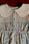 Blue Transat Stripes Baby Romper