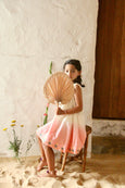 Dip dye pink grenadine skirt dress
