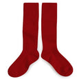 Knee-High Socks Carmine Red