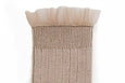Tulle Trim Knee-High Sock Taupe
