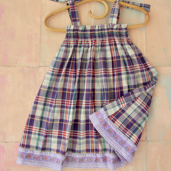 Madras Check skirt dress