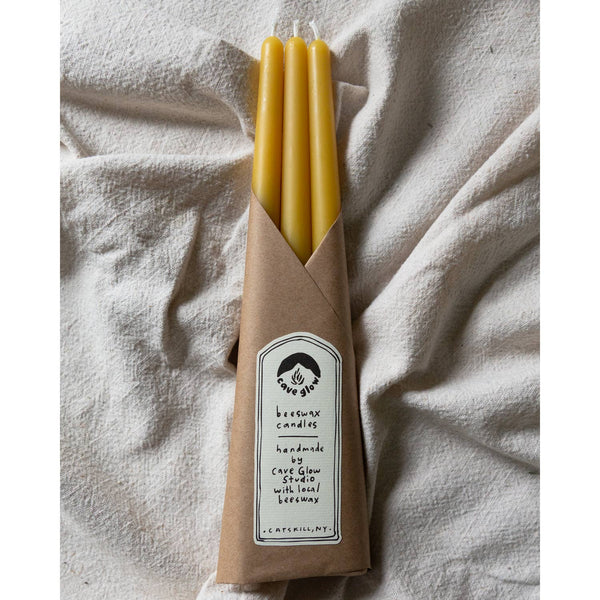 Pure Beeswax Taper Candles Set