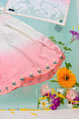 Dip dye pink grenadine skirt dress