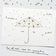 "Toi et moi sous un parapluie" Card