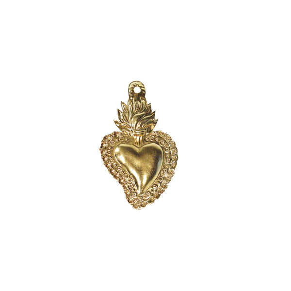 Gold Mini Ardent Heart Ex-Voto