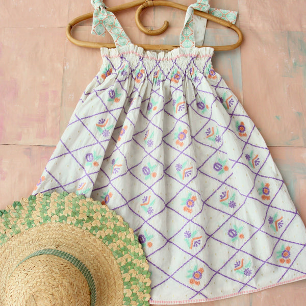 Embroidery flowers Skirt Dress