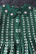 Fir Green Jacquard Tunic Blouse