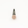 Pompon hair clip rose