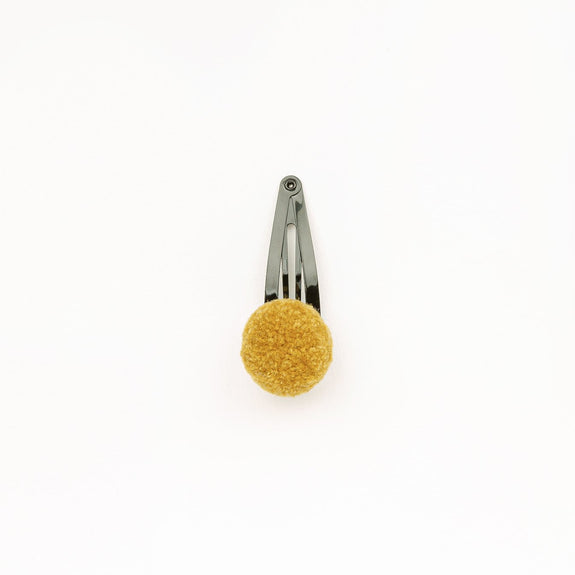 Pompom hair clip Golden