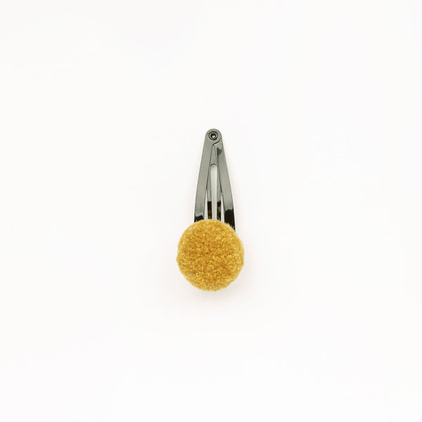 Pompom hair clip Golden