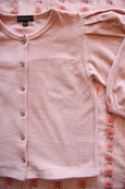 Pink Terry Cloth Cardigan