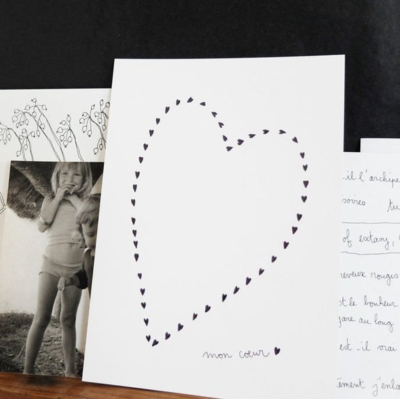 "Mon Coeur" Card