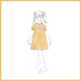Mustard Cotton/Silk Knit Dress