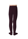 Ribbed Tights Aubergine