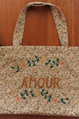 AMOUR Embroidered Large Handbag