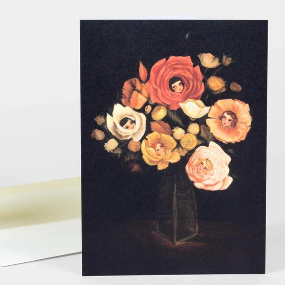Still Life With Live Flowers Notecard