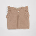 Mia hand-knitted vest Rose