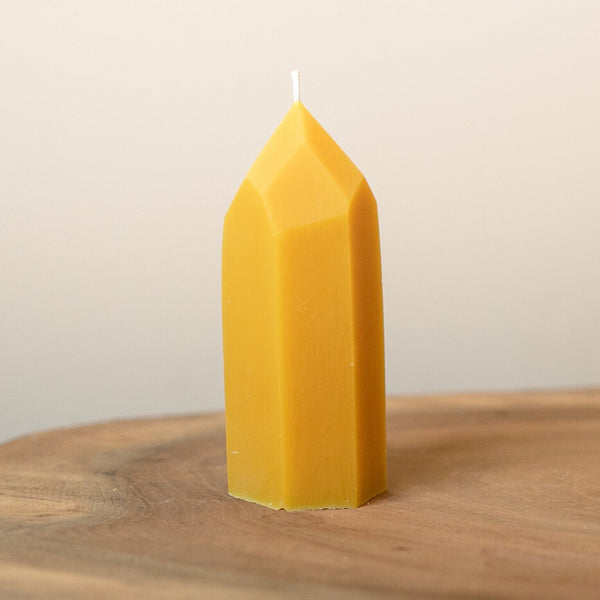 Pure Beeswax Large Crystal