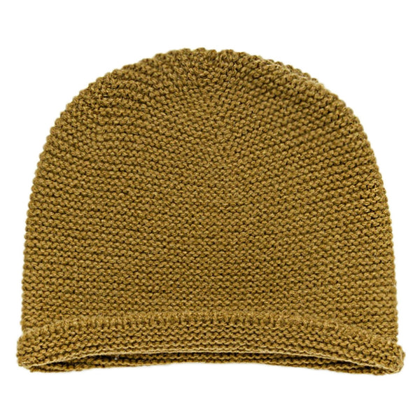 Hand-knitted Beanie Camel